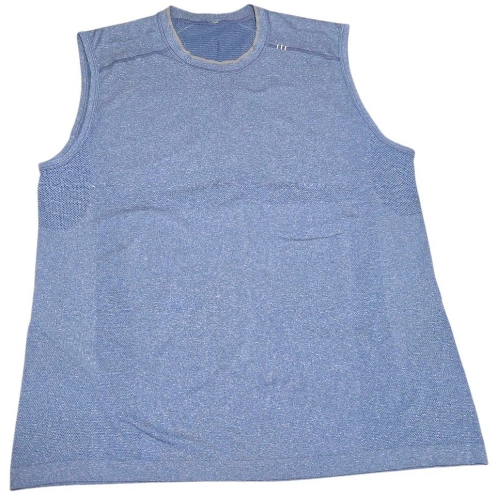 Lululemon Men's Sleeveless Shirt XL Blue Vented